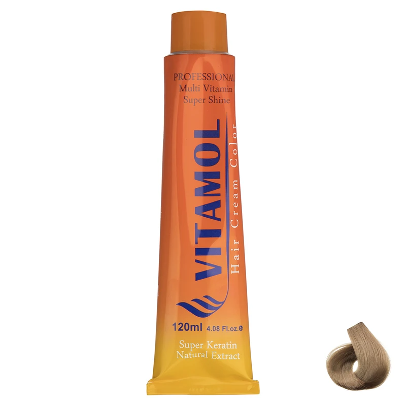 رنگ مو گیاهی ویتامول سری Tabacco مدل Light Blonde شماره 8.65