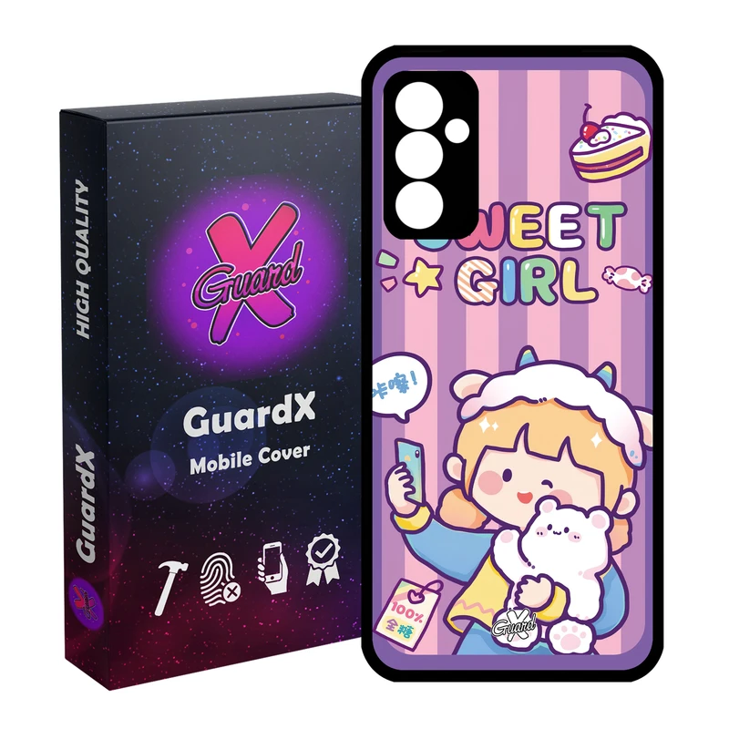 کاور گارد ایکس طرح دختر مدل Glass10518 مناسب برای گوشی موبایل سامسونگ Galaxy A15 4G / A15 5G