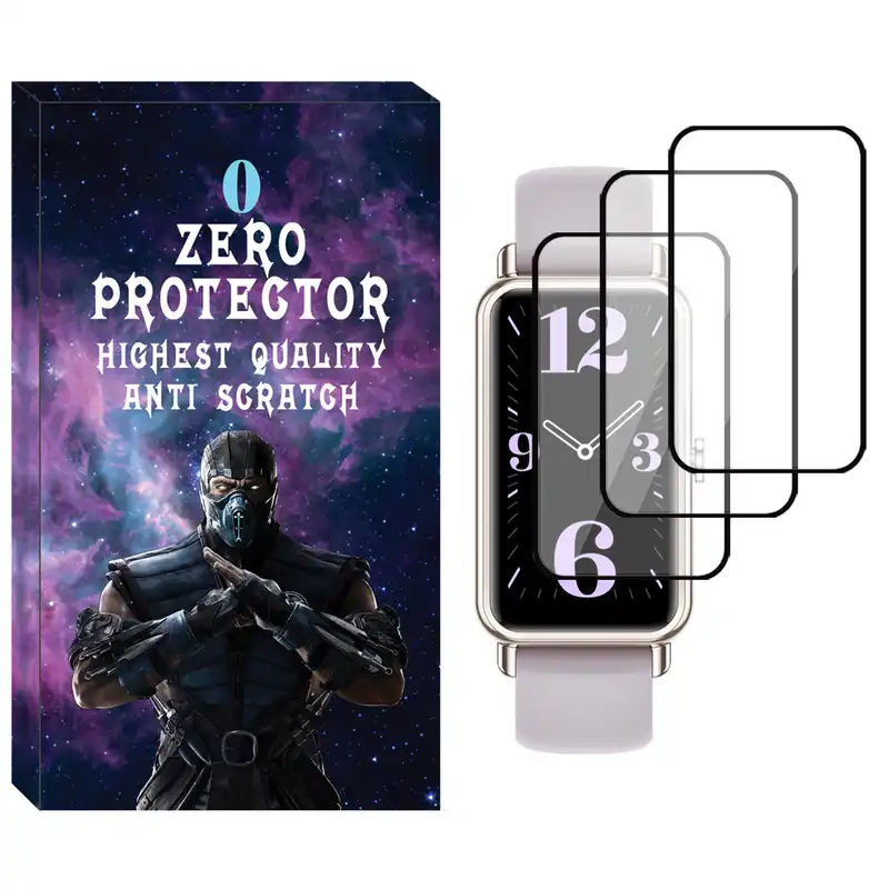 محافظ صفحه نمایش نانو زیرو مدل NZO مناسب برای ساعت هوشمند هوآوی Watch Fit Mini بسته سه عددی
