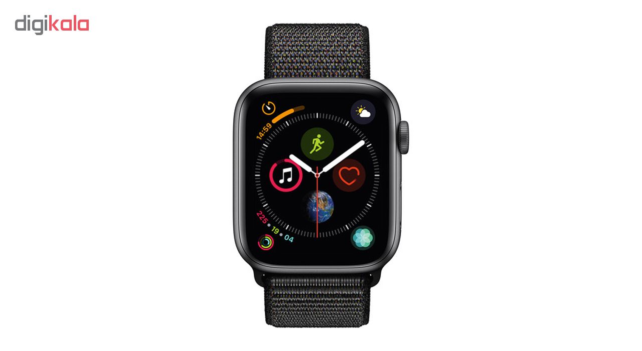 ساعت هوشمند اپل واچ سری 4 مدل 44mm Space Gray Aluminum Case With Black Sport Loop