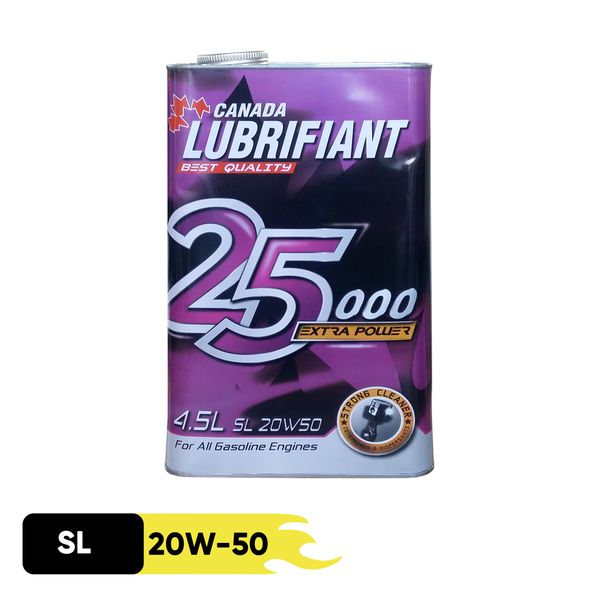 روغن موتور لوبریفنت کانادا مدل 25000 20W50 SL حجم 4.5 لیتر