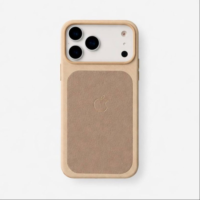 کاور مدل چرم طرح Hidden magsafe مناسب برای گوشی موبایل اپل iPhone 17 pro
