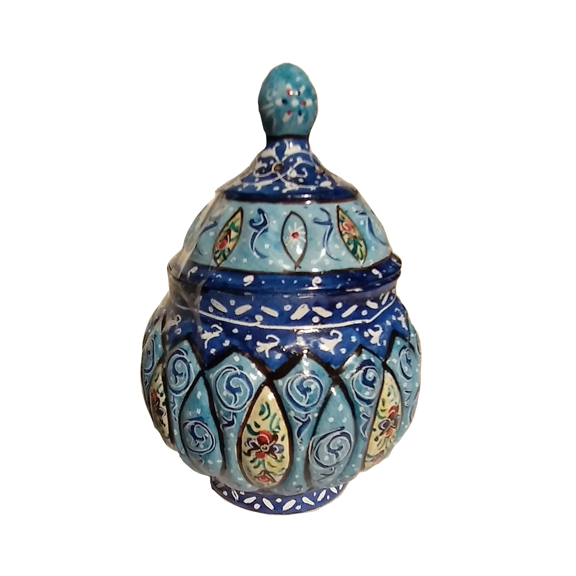 قندان میناکاری مدل گل کد D 4