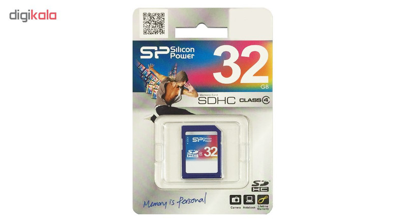 کارت حافظه SDHC سیلیکون پاور کلاس 4 سرعت 120MBps ظرفیت 32 گیگابایت