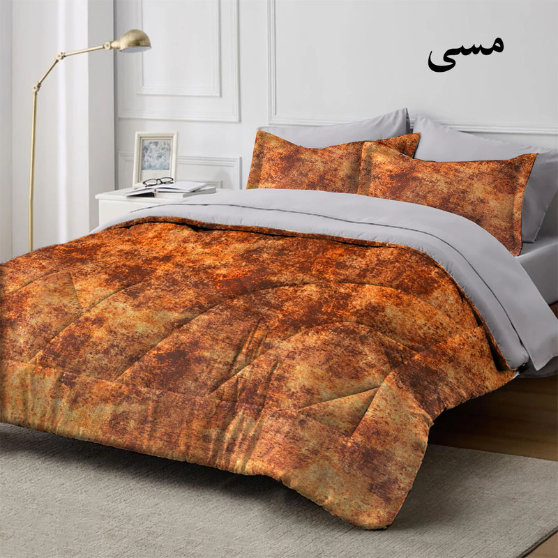 سرویس روتختی نوپه هوم مدل مخمل پتینه 1028  دو نفره 6 تکه