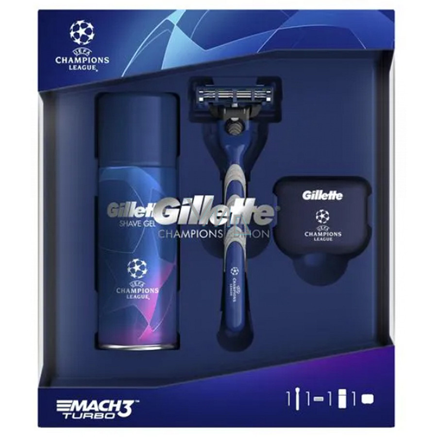 ست اصلاح ژیلت سری MACH3 TURBO مدل CHAMPIONS LEAGUE مجموعه سه عددی ست اصلاح ژیلت سری MACH3 TURBO مدل CHAMPIONS LEAGUE مجموعه سه عددی