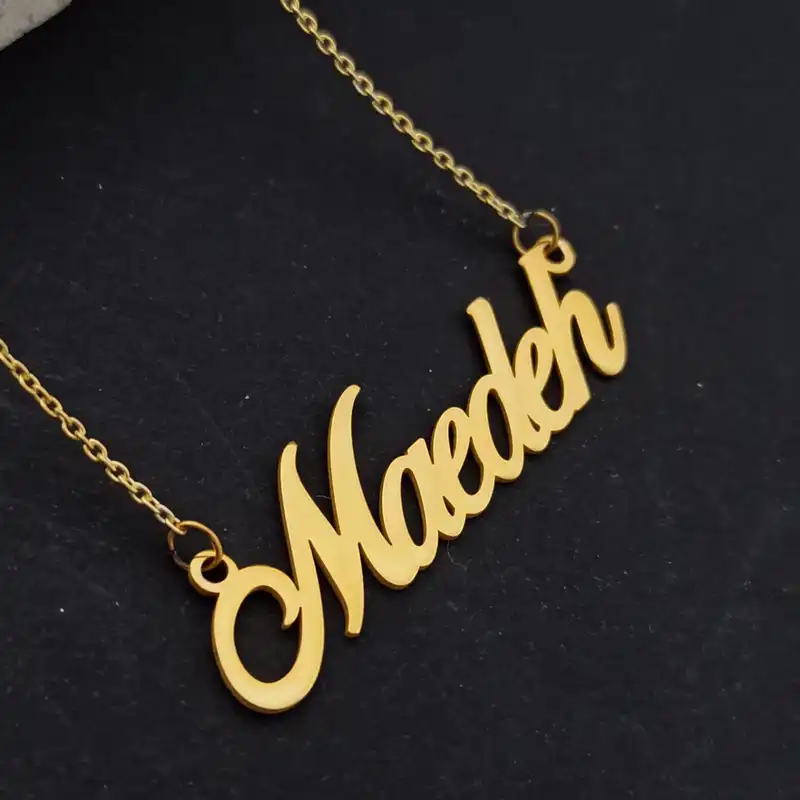 گردنبند نقره زنانه لیردا مدل اسم مائده SHL MAEDEH