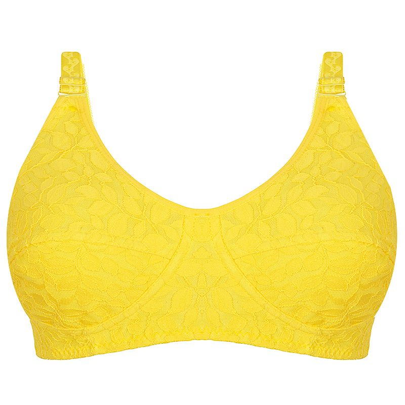 سوتین زنانه دکسونری مدل 125001610 گیپور رنگ زرد -  - 1