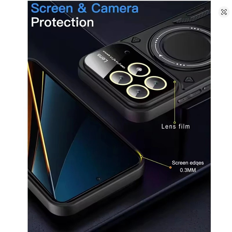 کاور گاردتک مدل Hybrid Armor مناسب برای گوشی موبایل شیائومی Poco X6 Pro همراه با بند آویز