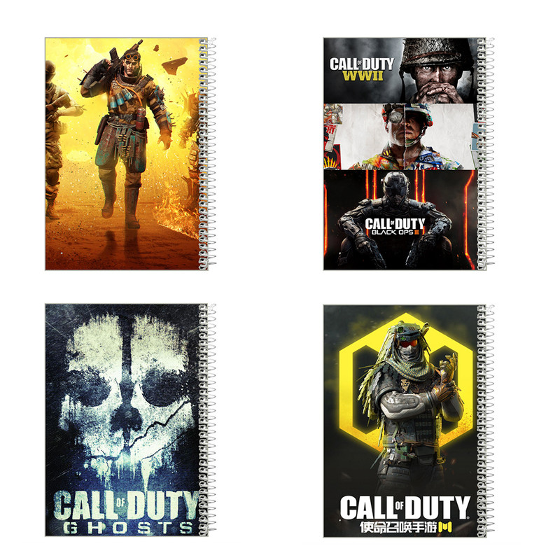 دفتر مشق 100 برگ طرح کال آف دیوتی کد set12 مجموعه 4 عددی