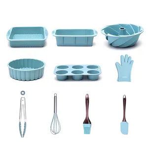 قالب کیک مدل سیلیکون مجموعه 10 عددی