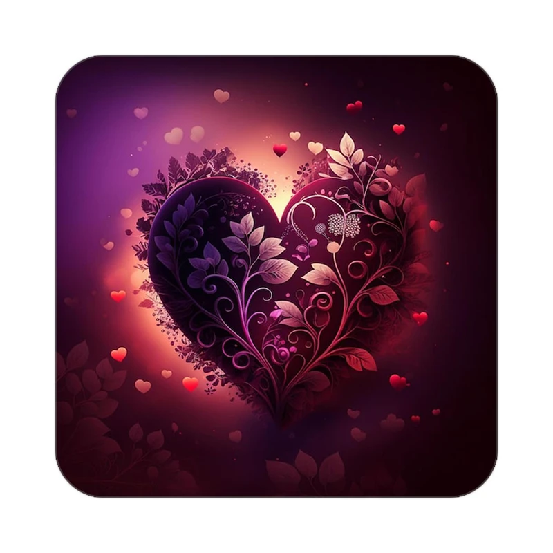 زیر لیوانی کاکتی مدل عاشقانه کد mp10394