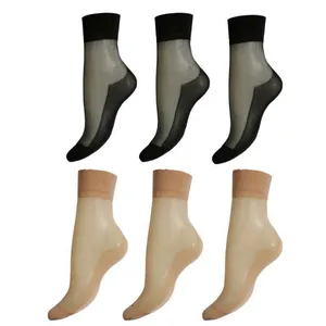 جوراب ساق کوتاه بهپوش مدل شیشه ای بسته 6 عددی