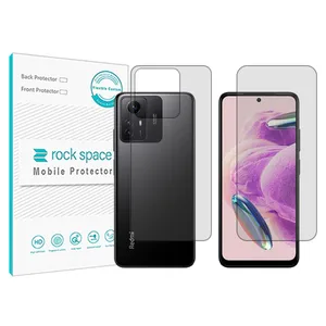 Rockspace clear screen protector HyGEL model suitable for Xiaomi Redmi Note 12S mobile phone with back protector