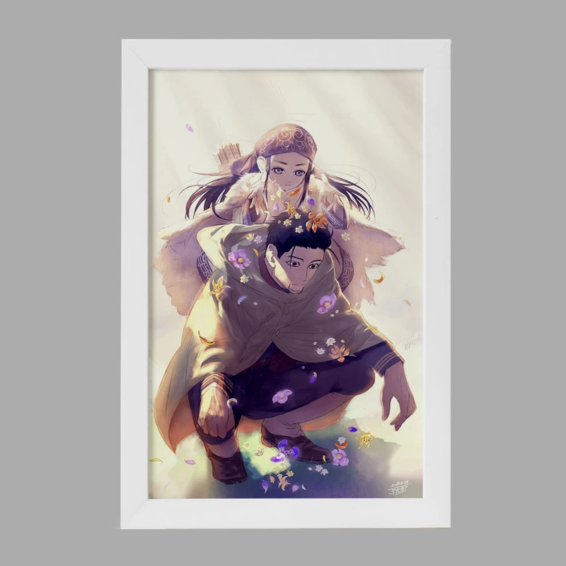 تابلو خندالو مدل هیاکونوسکه و اسیرپا انیمه کامویی طلایی Golden Kamuy کد 23741