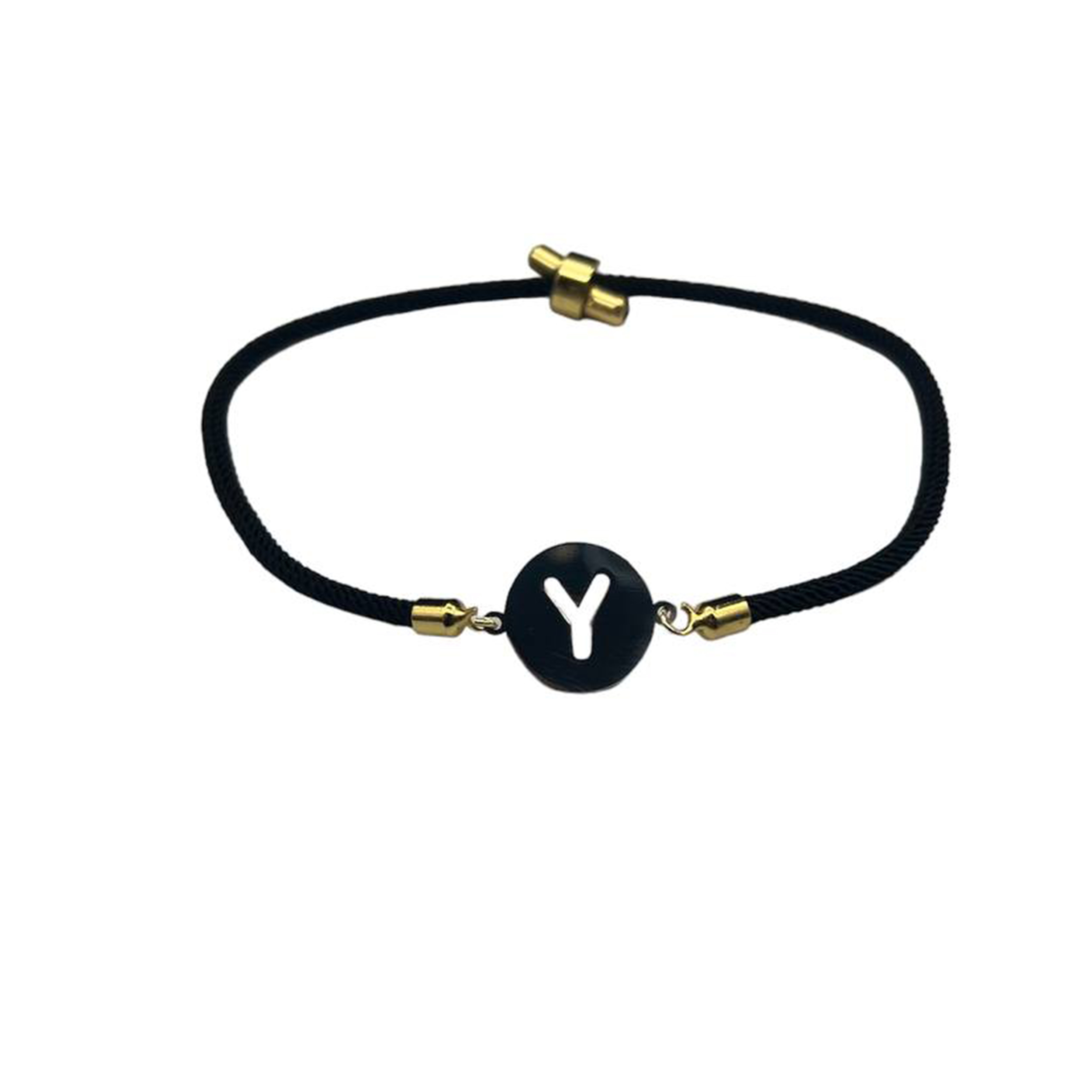 دستبند نقره  طرح حرف Y مدل تو خالی