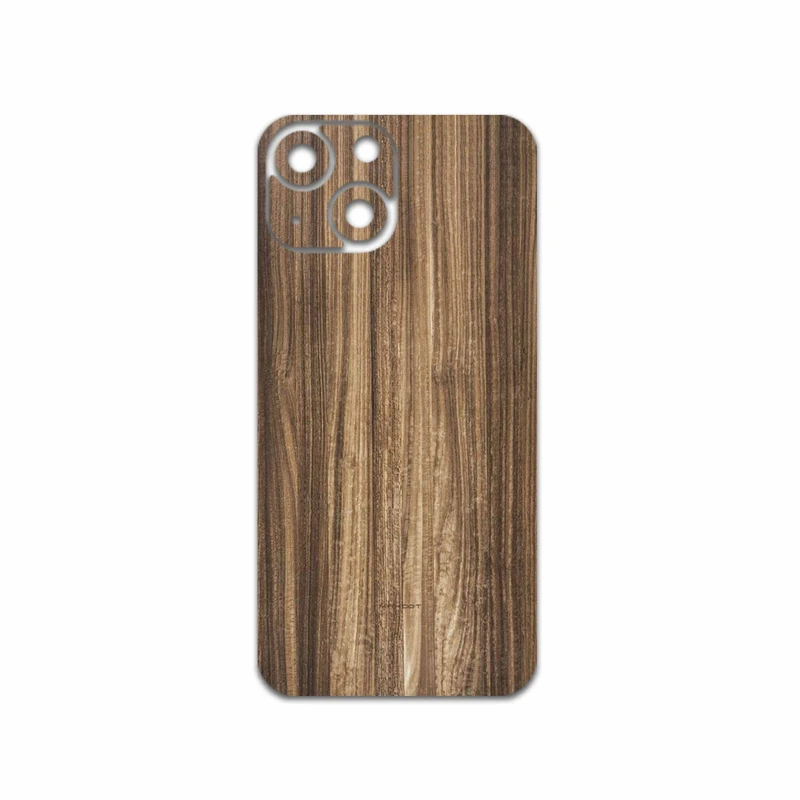برچسب پوششی ماهوت مدل Light-Walnut-Wood مناسب برای گوشی موبایل اپل iPhone 13 Mini