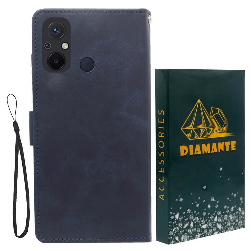 کیف کلاسوری دیامانته مدل Gira Gn مناسب برای گوشی موبایل شیائومی Redmi 12C به همراه بندآویز