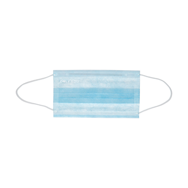 ماسک تنفسی اونلی یو مدل سه لایه CVLblu 502 بسته 50 عددی به همراه گیره نگهدارنده ماسک