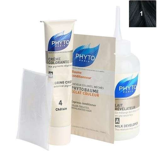کیت رنگ موی فیتو مدل PHYTO COLOR شماره 1