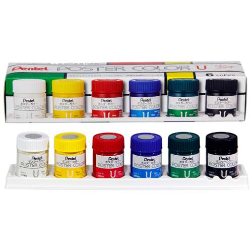 گواش 6 رنگ پنتل مدل WPU2-6D