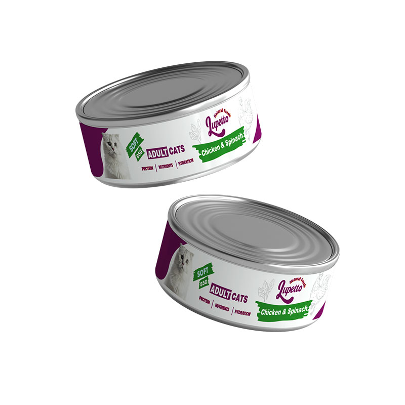 کنسرو غذای گربه بالغ لوپتو مدل پته سافت طعم مرغ و اسفناج وزن 85 گرم