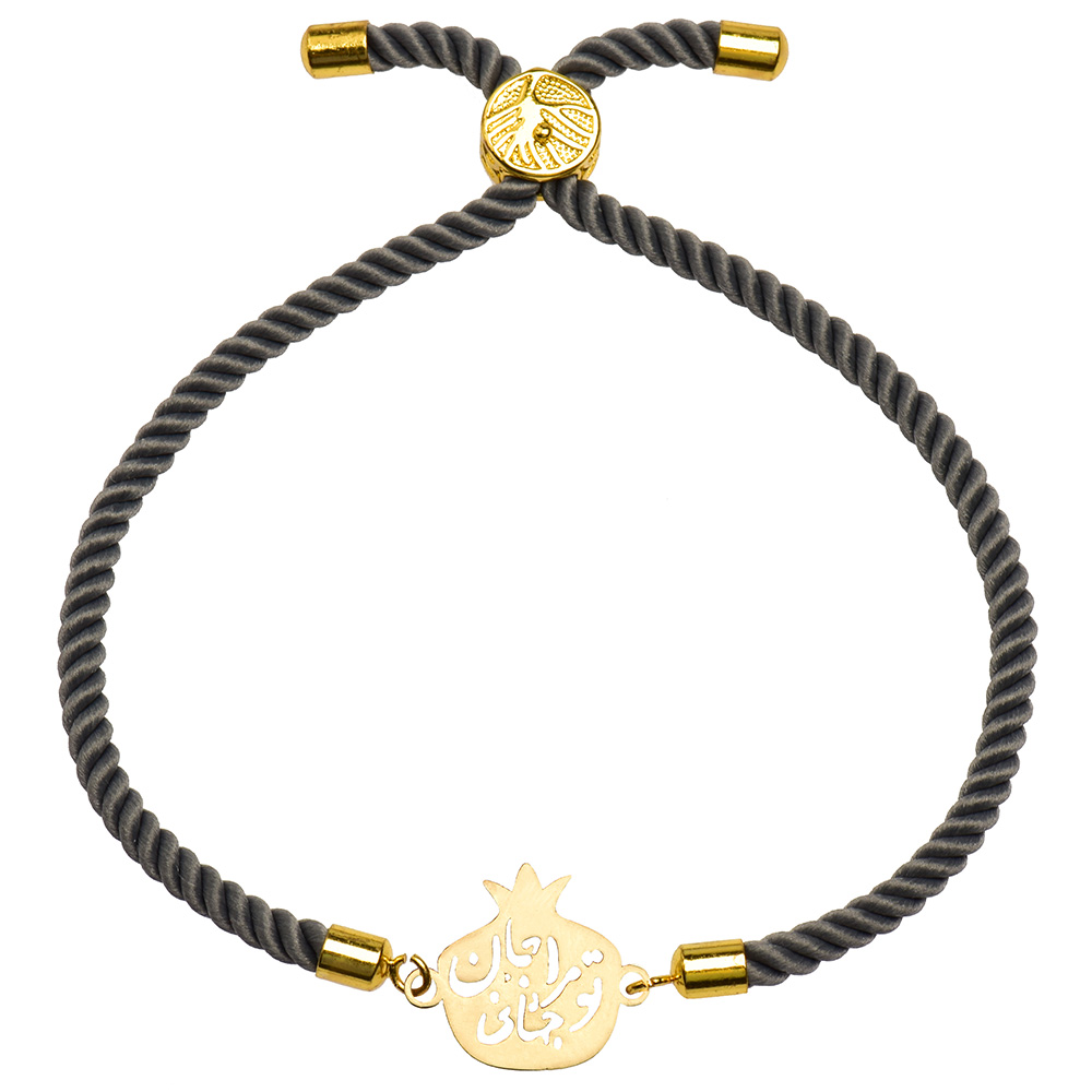 دستبند طلا 18 عیار زنانه کرابو طرح انار مدل Kr1667