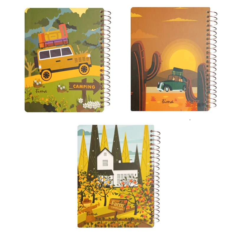 دفترچه یادداشت 100 برگ تیما مدل شروود مجموعه 3 عددی