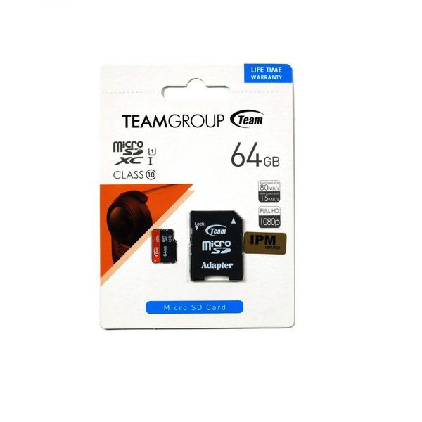 کارت حافظه microSDXC تیم گروپ کلاس 10 استاندارد UHS-I U1 سرعت 90MBps 500X ظرفیت 64 گیگابایت