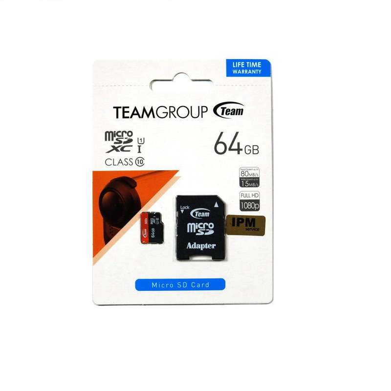 کارت حافظه microSDXC تیم گروپ کلاس 10 استاندارد UHS-I U1 سرعت 90MBps 500X ظرفیت 64 گیگابایت