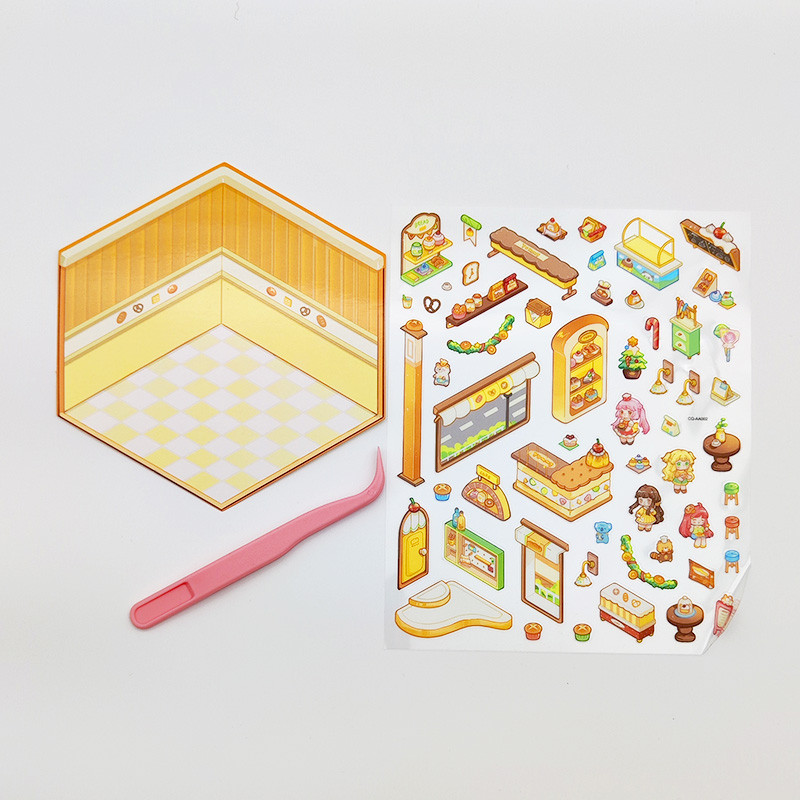 استیکر مدل سه بعدی طرح نانوایی