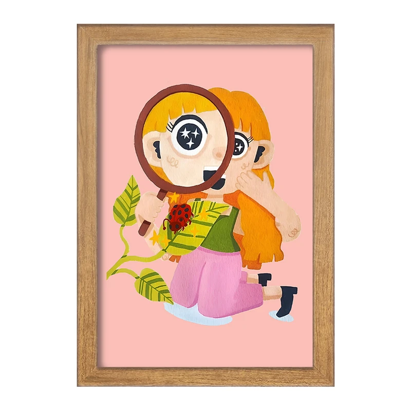 تابلو خندالو مدل دختر ماجراجو کد F8235