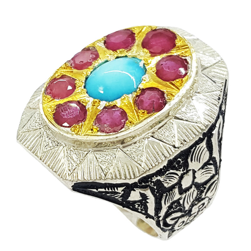 انگشتر نقره گالری احد کد 4386
