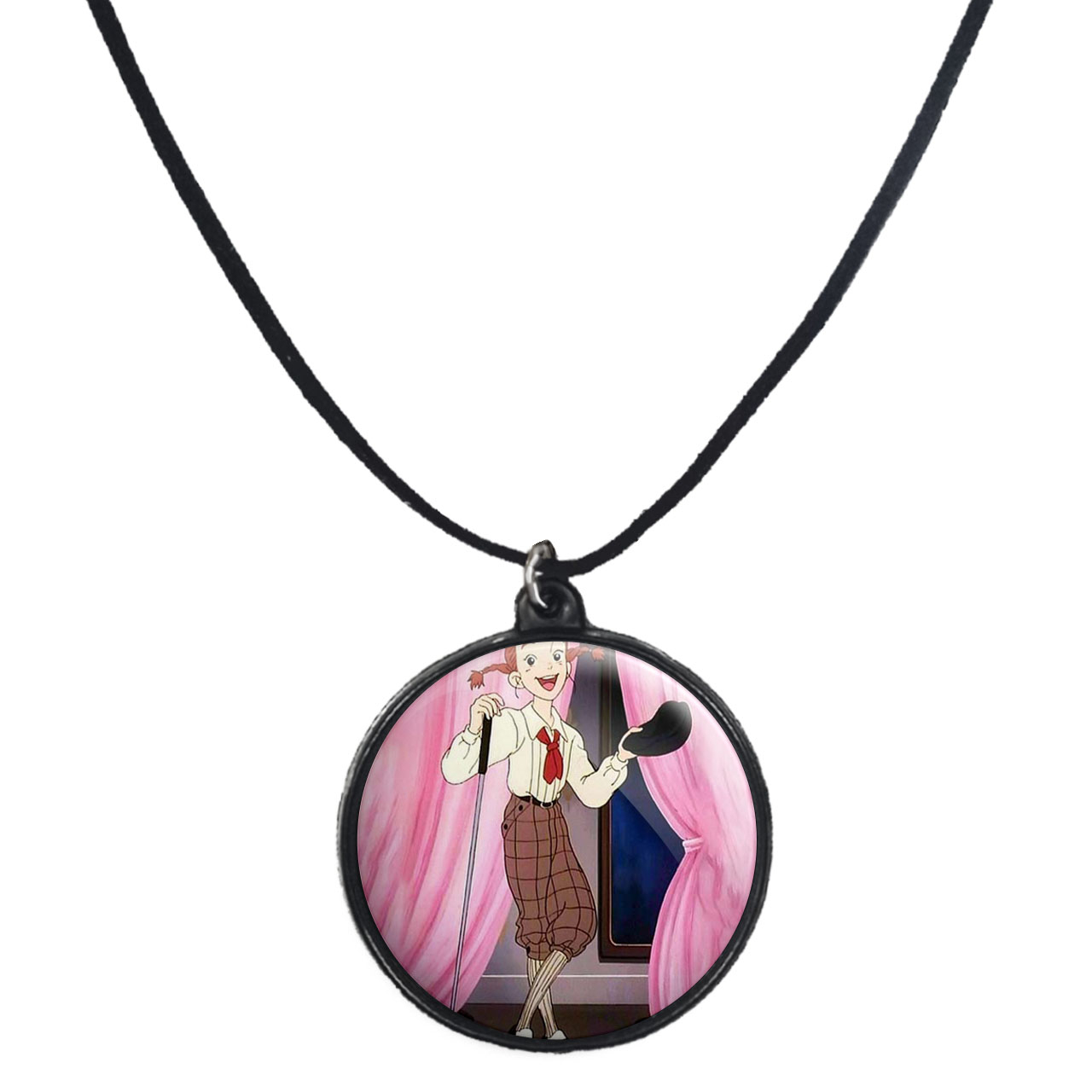 گردنبند پرمانه طرح دخترونه کد pmb.4917 مدل دو طرفه