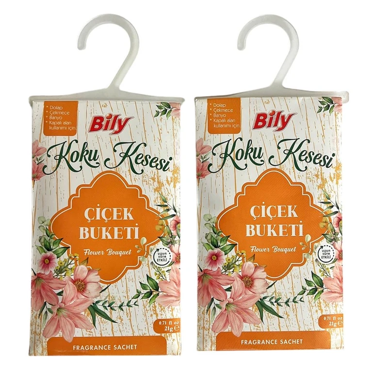 خوشبوکننده و ضد بید کمد لباس بیلی مدل Flower Bouguet حجم 210 میلی لیتر بسته دو عددی