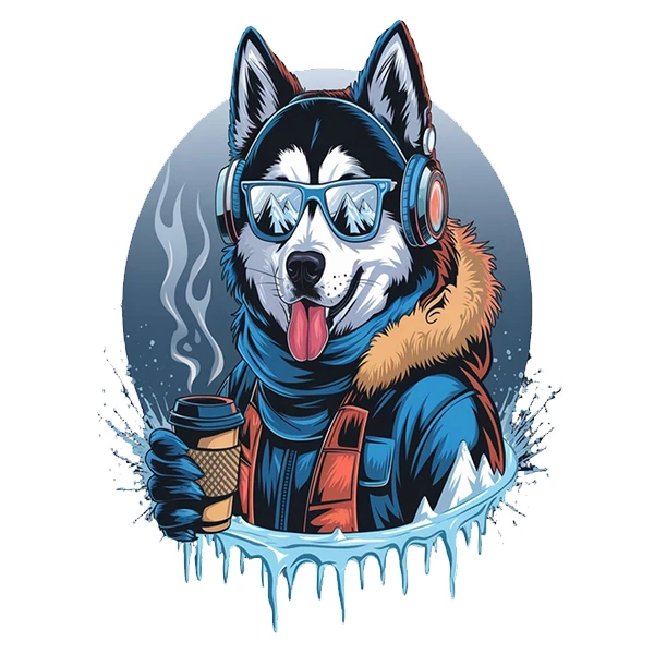 استیکر پارچه و لباس پاد آفرین طرح گرگ کد 3511