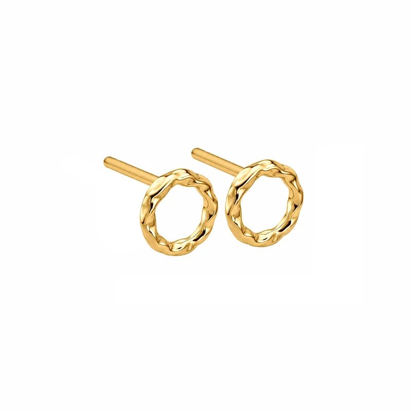 گوشواره میخی طلا 18 عیار زنانه مان گالری مدل سیمیت کد EA01-0019900