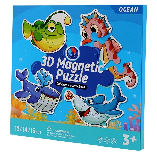بازی آموزشی پازل کتابی مگنتی مدل کتابی طرح اقیانوس کد 27018