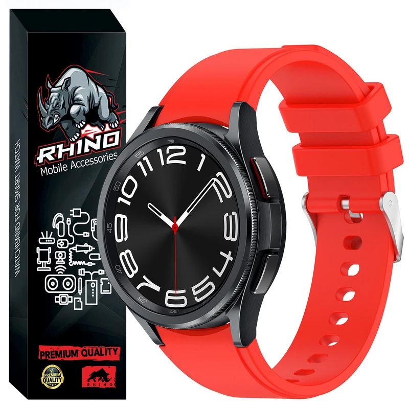 بند راینو مدل Strip-W6 مناسب برای ساعت هوشمند سامسونگ Galaxy Watch 6 Classic 43mm / 47mm