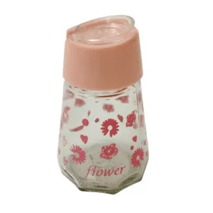 نمکدان و فلفل پاش ام وي اچ گلس اند پلاستيكس مدل FLOWER بسته دو عددی