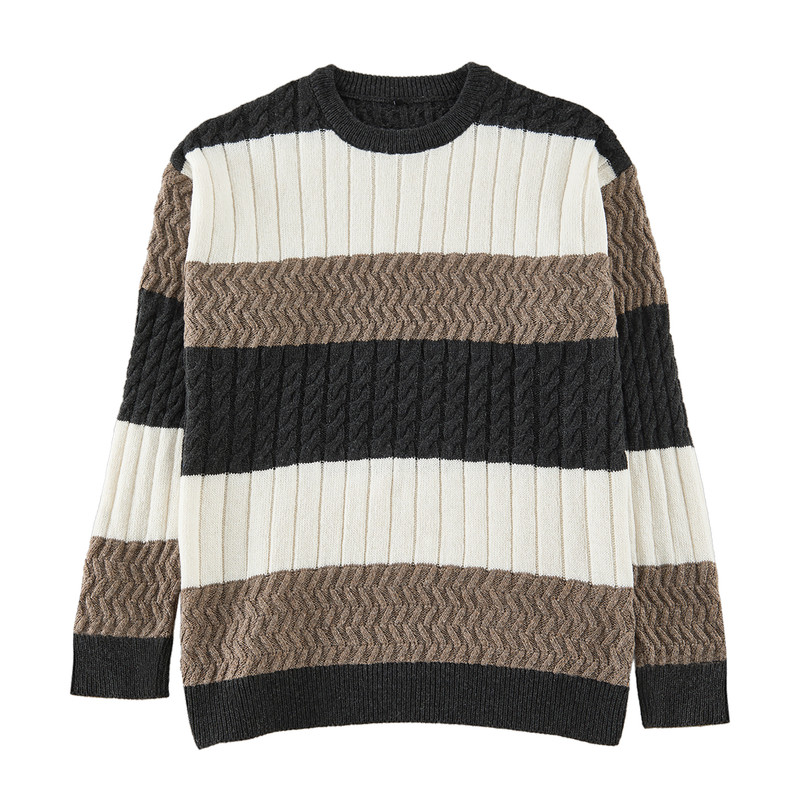 پلیور یقه گرد مردانه مدل 839240260 طرح ترندیول