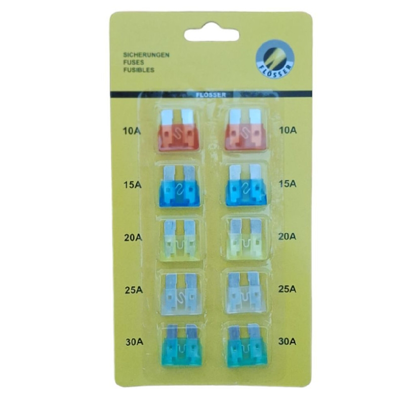 فیوز خودرو فلوسر مدل Flosser بسته ده عددی
