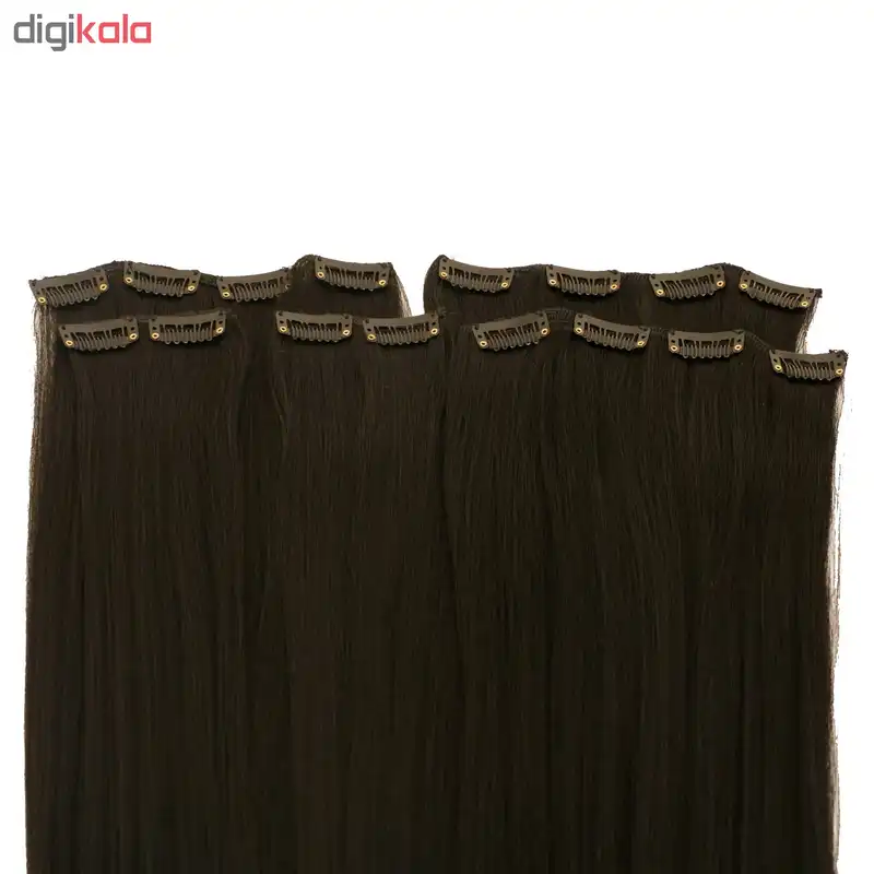 اکستنشن متحرک گیره دار مشکی تیره پوش دار کد 3041c-1