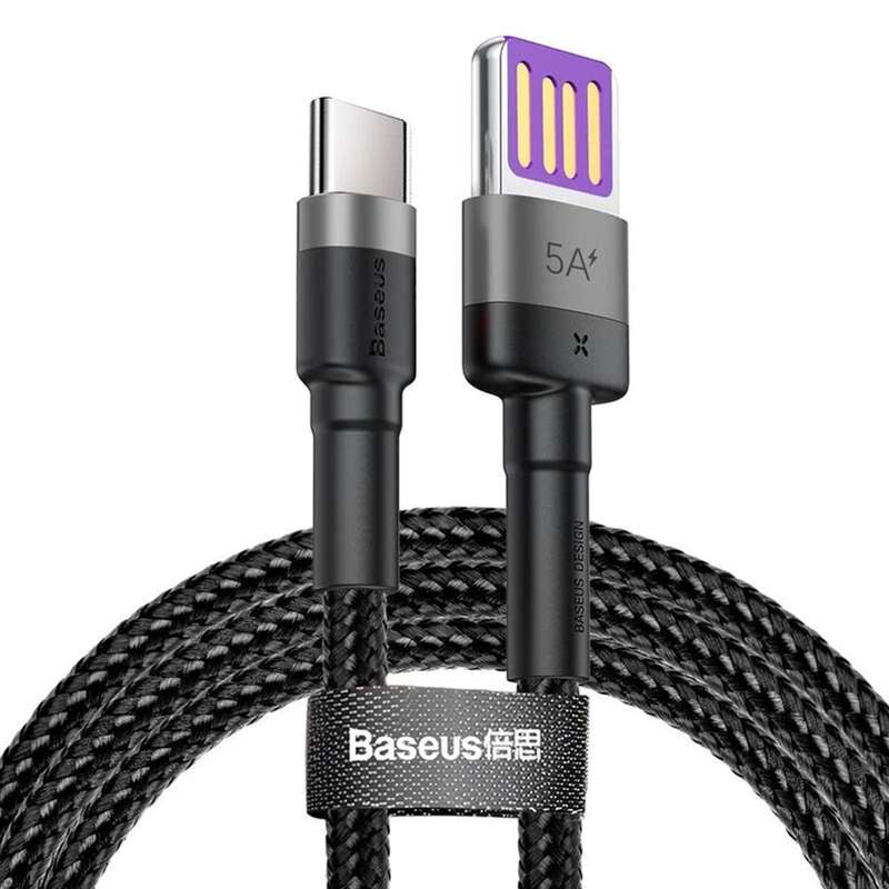 کابل تبدیل USB به USB-C بیسوس مدل Cafule 40W طول 1 متر کابل تبدیل USB به USB-C بیسوس مدل Cafule 40W طول 1 متر