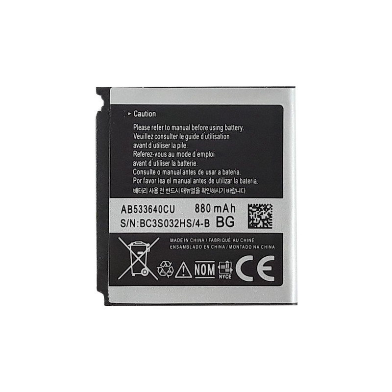 باتری موبایل مدل AB533640CU با ظرفیت 880 میلی آمپر ساعت مناسب برای موبایل سامسونگ S3600