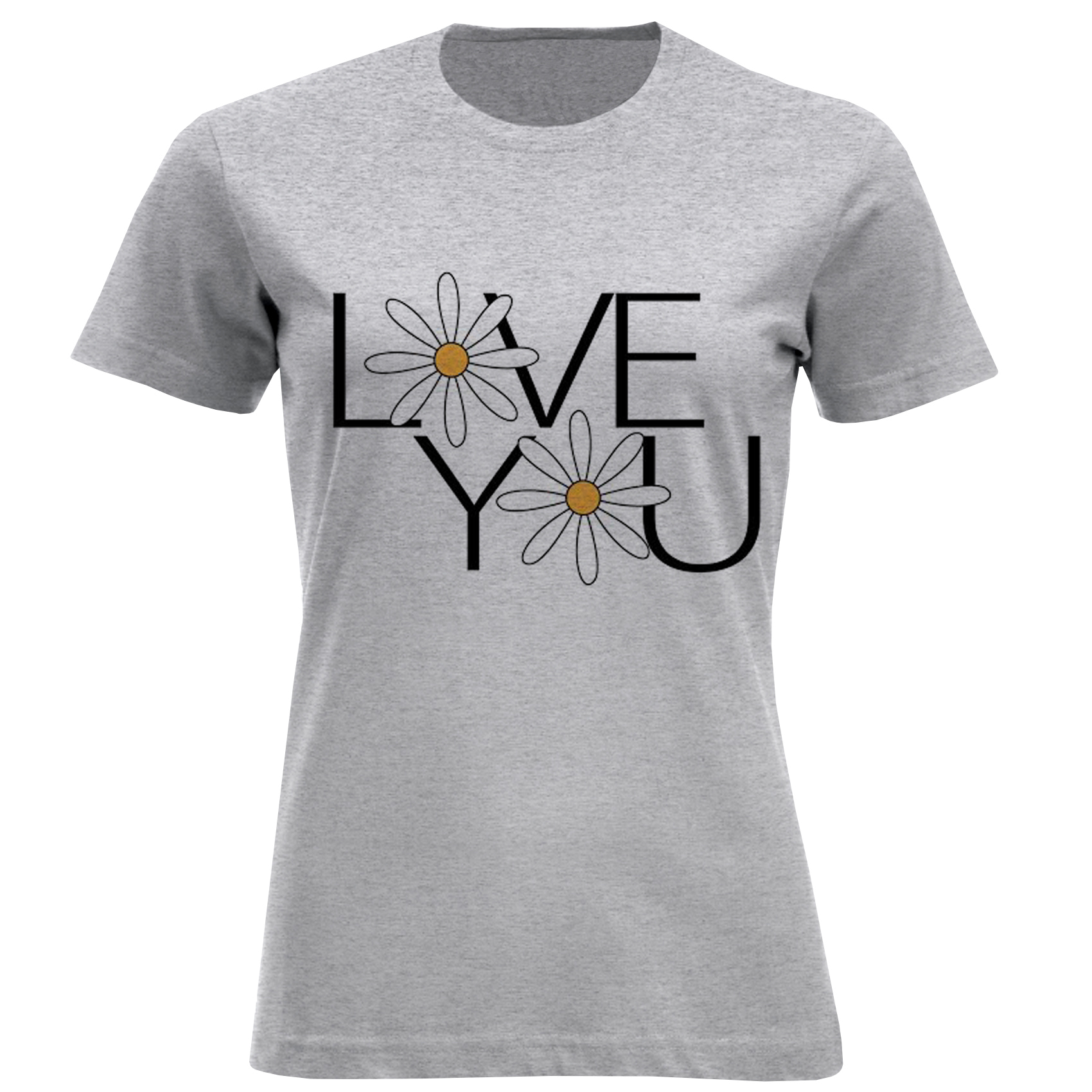 تی شرت آستین کوتاه زنانه مدل F1489 LOVE