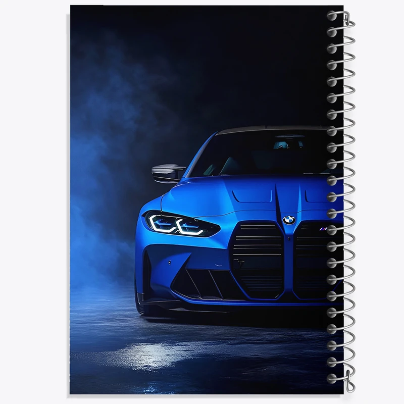 دفتر شطرنجی 50 برگ خندالو طرح ماشین بی ام دبلیو (BMW) کد N4651