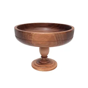 آجیل خوری مدل چوبی طرح پایه دار کد ۲۵