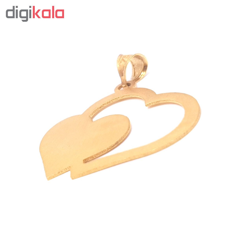 آویز گردنبند طلا 18 عیار بهگلد طرح قلب