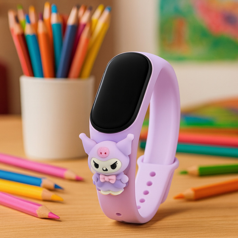 ساعت مچی دیجیتال بچگانه مدل بند سیلیکونی ضد حساسیت طرح کرومی ساعت مچی دیجیتال بچگانه مدل بند سیلیکونی ضد حساسیت طرح کرومی